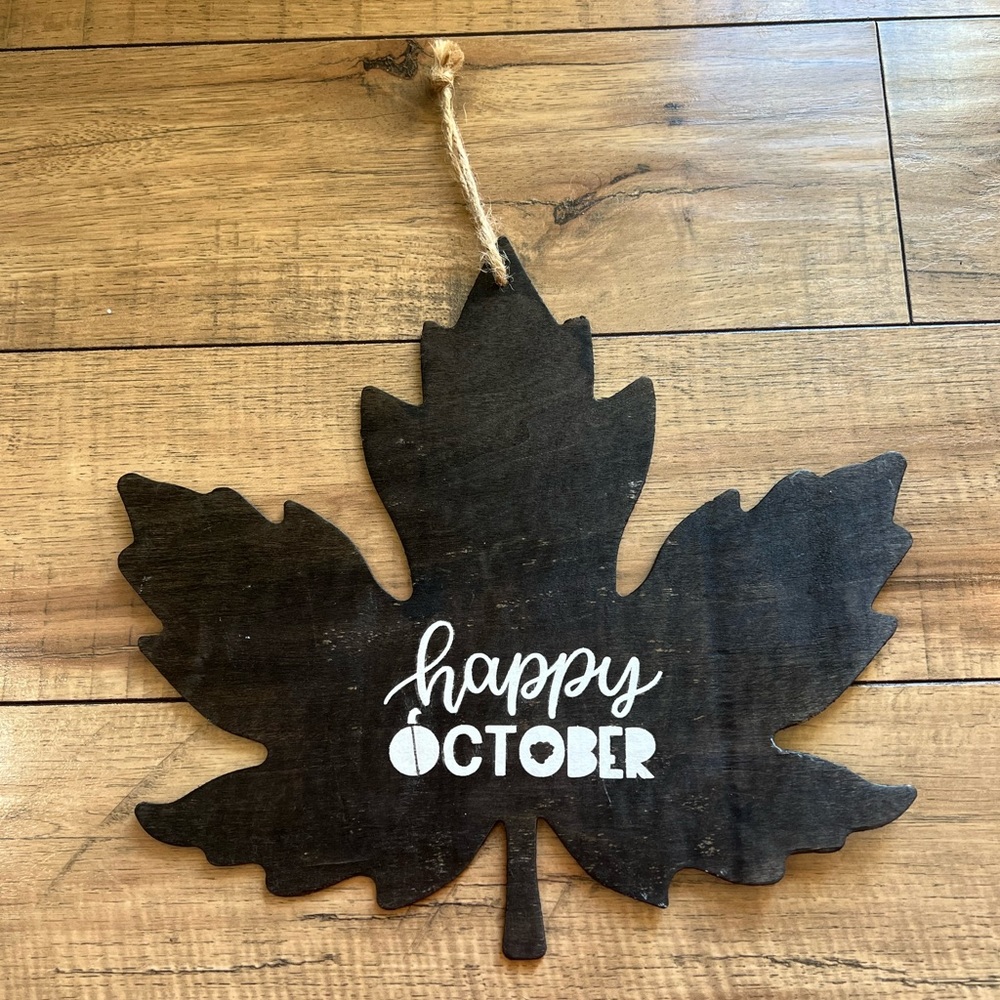 fall wood sign